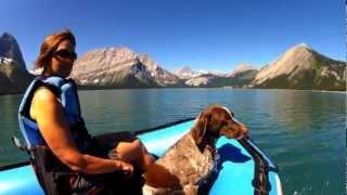 Smurf Boating Upper Kananaskis Lake