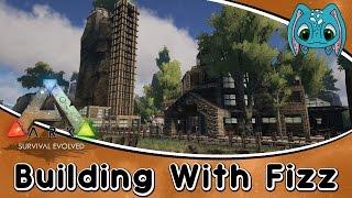 ARK:Survival Evolved Building w/ Fizz :: How to Build a Massive PVE Base!! (No Mods)