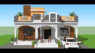 36x50 Modern Villa Design | 4 Room 3D House Design | Gopal Home Decor