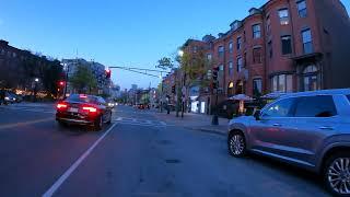 Back Bay to South End Ride via Dartmouth Street Boston Massachusetts.