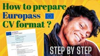 നിങ്ങൾക്കും ഇനി ഈസി ആയി യൂറോപ് CV ഉണ്ടാക്കാം മലയാളത്തിൽ |how to create Europe Cv #2024