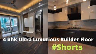 4 bhk Ultra Luxurious Builder Floor in Vipul World Sector-48 Gurugram Gated Community #shorts