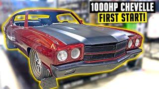 Twin Turbo LSX Chevelle Build First Start! - 1000 HP Chevy Chevelle Ep. 17