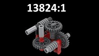 3 Ways How to Make a Really Slow Gearbox in Lego Technic