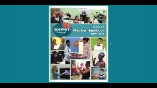 Speakers League Level I-II Member Handbook Tour