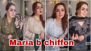 Maria B wearing Chiffon Collection