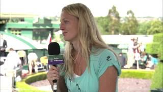 Petra Kvitova visits the Live @ Wimbledon studio