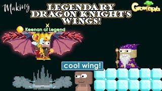 Getting Legendary Dragon Knight's Wings! - Growtopia