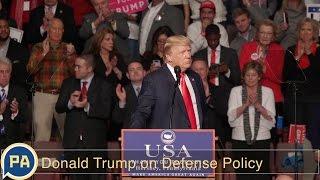 President-elect Donald Trump discusses defense policy