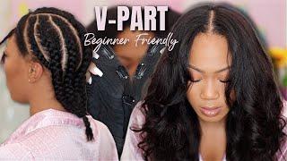 NATURAL VPART WIG BEGINNER FRIENDLY INSTALL | BEAUTY FOREVER HAIR