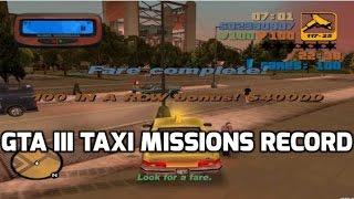 GTA 3 TAXI MISSIONS! 13 in a Row!