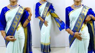 Banarasi silk saree draping tutorial for wedding & party | How to drape silk saree in easy steps