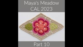 Maya's Meadow CAL Part 10 - US Terminology Left-handed