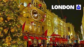 London Christmas Walk 2024  London’s WEST END Christmas Lights Tour | Central London Walking Tour