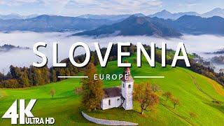 FLYING OVER SLOVENIA (4K UHD) - Scenic Relaxation Film with Calming Music - 4K Video UltraHD