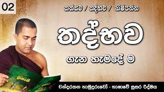 තද්භව ගැන හැමදේම | Thathbhawa | චන්දරතන හාමුදුරුවෝ | Chandarathana Hamuduruwo