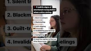 5 Subtle Signs of Emotional Manipulation When Online Dating