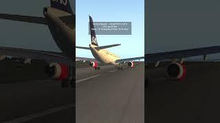 SAS Airlines A330-300 (-108.86FPM) Landing at ESSA | XP11 | #shorts