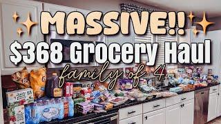 MASSIVE‼️ Bi-Weekly Grocery Shopping | $368 Budget as a Family of 4 | Meal Ideas