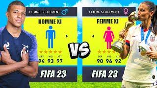 HOMME VS FEMME sur FIFA 23 