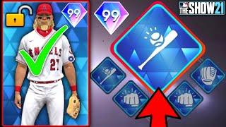 How To Build The BEST OVERPOWERED Ballplayer! BEST Diamond Card for FREE! MLB The Show 21