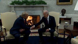 President-elect Donald Trump meets with President Joe Biden in Oval Office