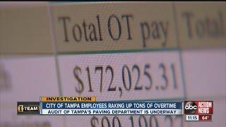 City of Tampa employees raking up tons of overtime