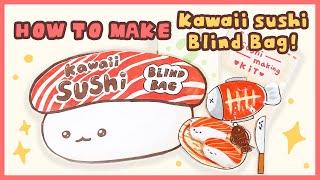 Kawaii sushi Blind Bag & DIY tutorial l ASMR l No music