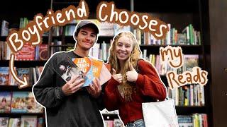 My Boyfriend Chooses the Books I Read + we go book shopping!