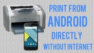 Print documents and photos directly from your Android with OTG Cable