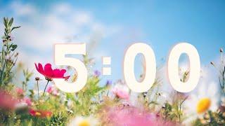 5 Minute Countdown Timer With Relaxing Music