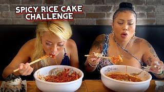 SPICY RICE CAKE CHALLENGE at YuppDdukk in Irvine, CA with itsLovelyMimi!! #RainaisCrazy