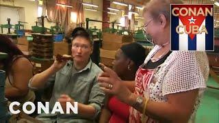 Conan Visits A Cuban Cigar Factory | CONAN on TBS