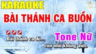 Bài Thánh Ca Buồn Karaoke Tone Nữ Nhạc Sống | Trọng Hiếu