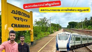 Scenic Railway Station in Kerala Chandera | Train Spotting - Vande Bharat / InterCity 