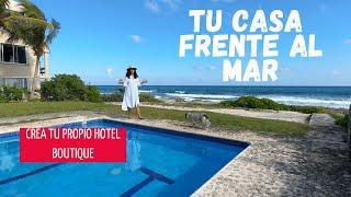 CASA -Departamentos FRENTE al mar cerca de TULUM! Ideal para Hotel Boutique Oportunidad de NEGOCIO