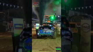 Rolling Coal "Flam-A-Bull" Super Stock Diesel clinching the 2025 TPC Championship #truckpull