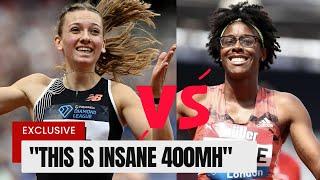 Femke Bol Battles Shamier Little & Rushell Clayton || Women’s 400m Hurdles - London Diamond League