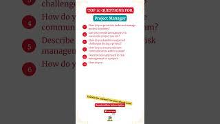 Top 10 Project Manager Interview Questions | Land Your Dream Job Now!