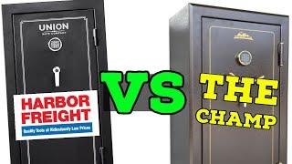 Harbor Freight 24 Gun Fire Safe vs the Champ of Budget Gun Safes!