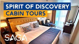 Saga Spirit of Discovery Suite, Balcony, Single and Deluxe Cabin Tours