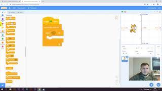 Урок положение спрайта в Scratch