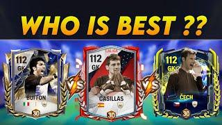 107 OVR Goalkeeper Comparison – Buffon vs. Casillas vs. Čech! Who is the Best? (FC Mobile)