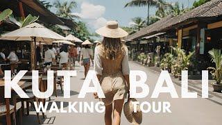 Explore Every Famous Streets of Kuta Bali Indonesia  | Walking Tour Kuta Bali 2024