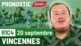 Pronostic PMU Quinté Flash à Vincennes, R1C4 du 20 septembre 2024