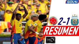 Colombia vs Argentina 2-1 Resumen y Goles | GOL CARACOL