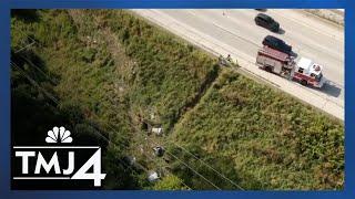 44-year-old seriously injured in crash that shut down I-94 in Waukesha County