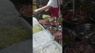 Chinese style Fried rice with vegitables, Binwang night market, Yiwu, China