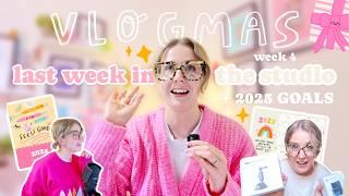 Wrapping Up 2024  Cozy Studio Vibes, 2025 Goals & Vlogmas Reflections  Vlogmas Week 4