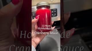 HOW TO MAKE A QUICK AND DELICIOUS HOMEMADE CRANBERRY SAUCE!!